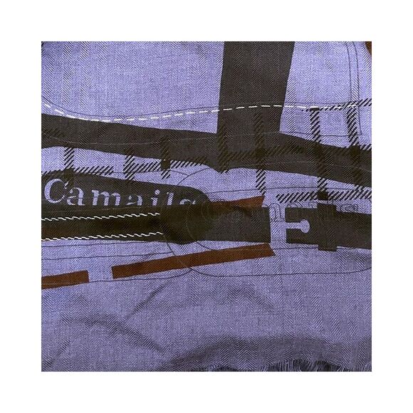 Pre Loved Hermes Elegant Canvas Scarf with Classic Design - Picture 6 of 8